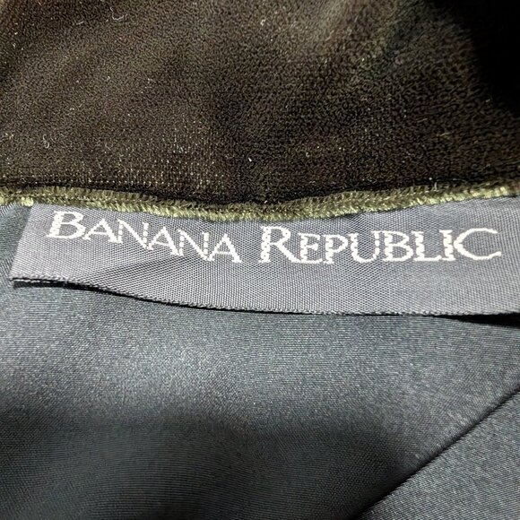 Vintage Banana Republic Womens Size XS Velvet Patchwork 4 Button Boho Hippie Top - Picture 7 of 9